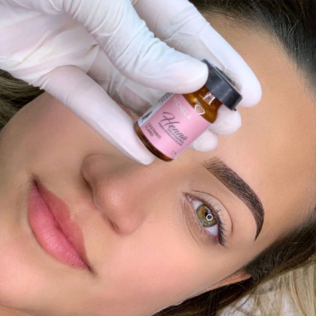 henna c claro aplicado